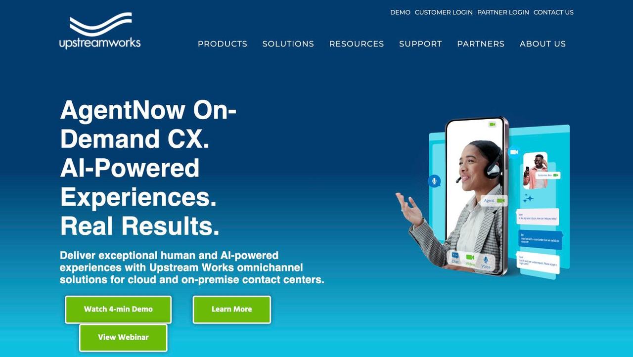 Before: the old upstreamworks.com homepage, August 2025